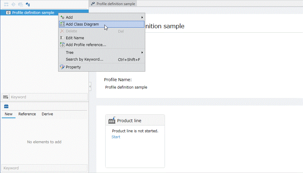 Add a class diagram to a metamodel