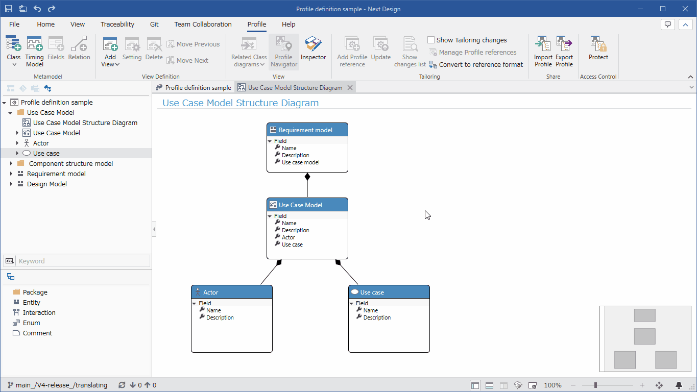 Adding a field in a class diagram