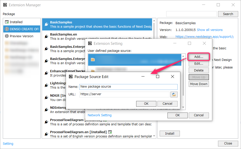 Add package source
