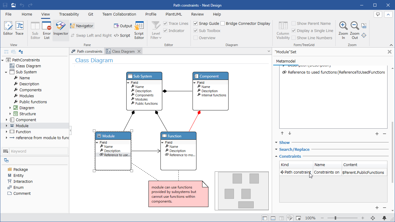 Add/Modify Path Constraints