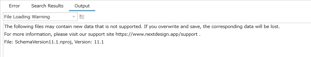 Warning_Data loss