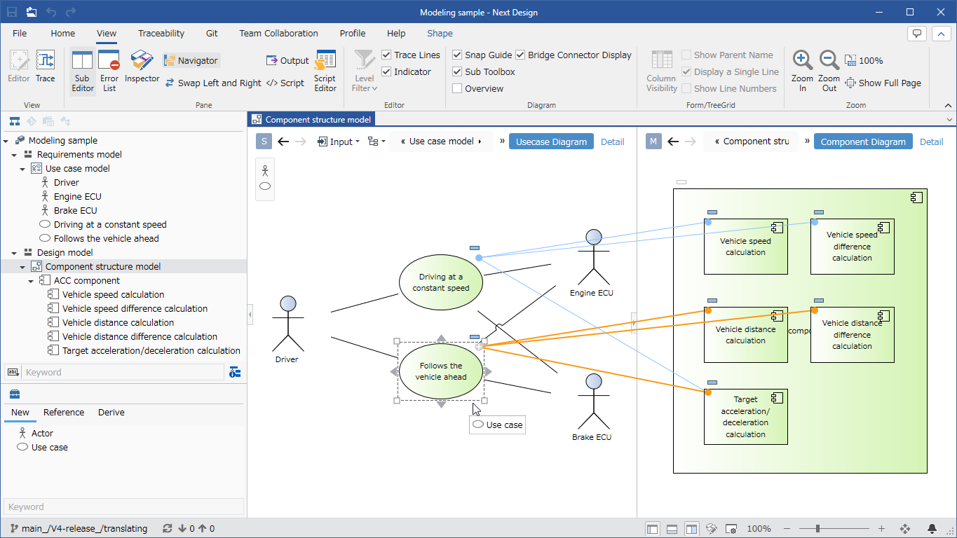 Check derived relationships between models