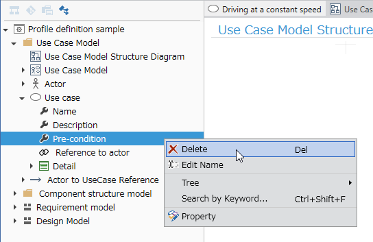 Delete Fields in Profile Navigator