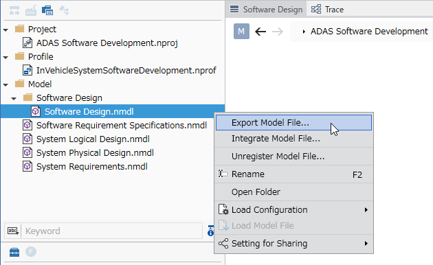 Export Model File