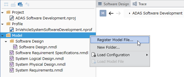 Register Model File