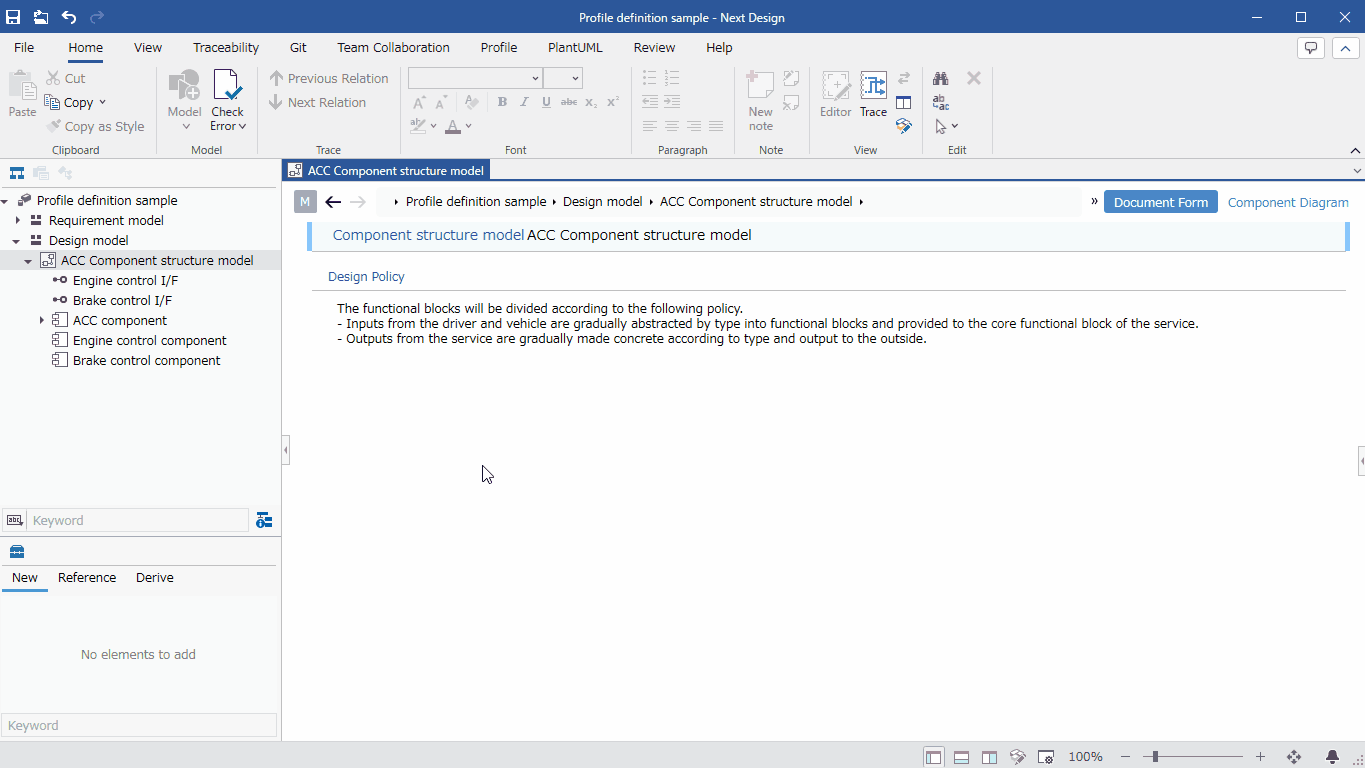 Placing related models in a grid format