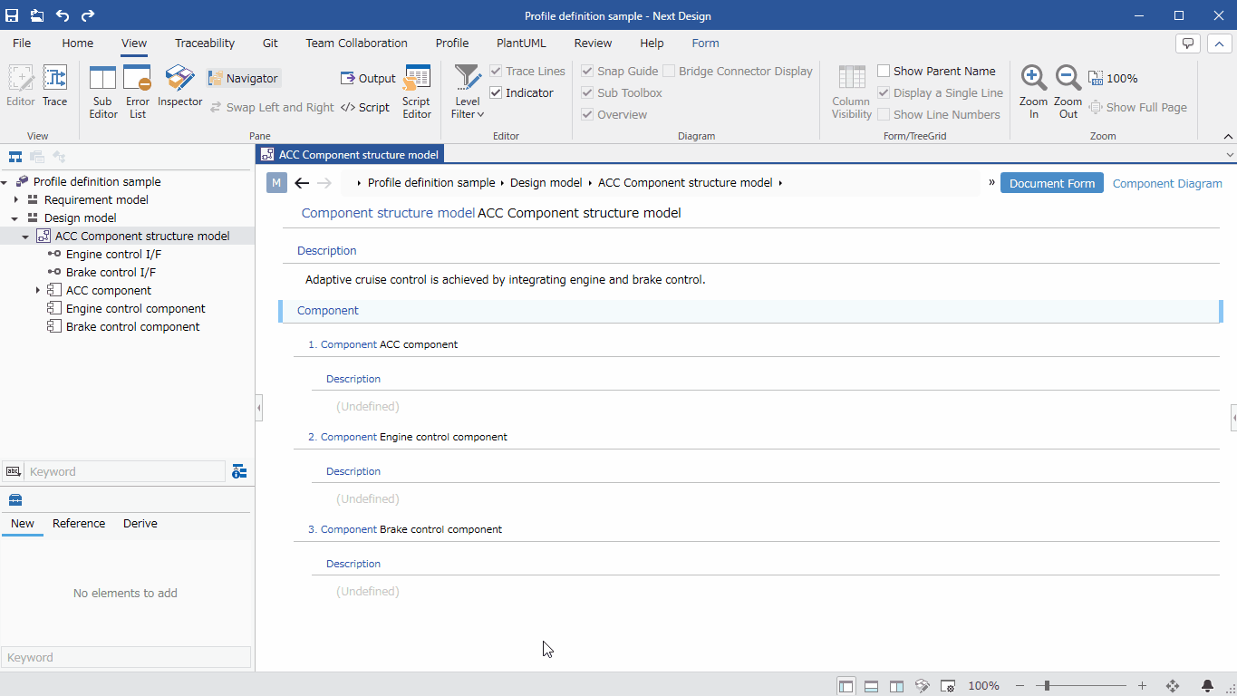 Placing related models hierarchically