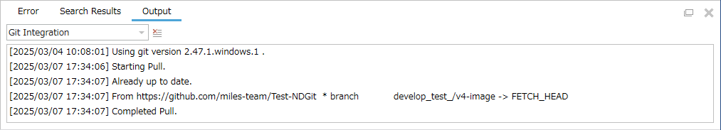 output information