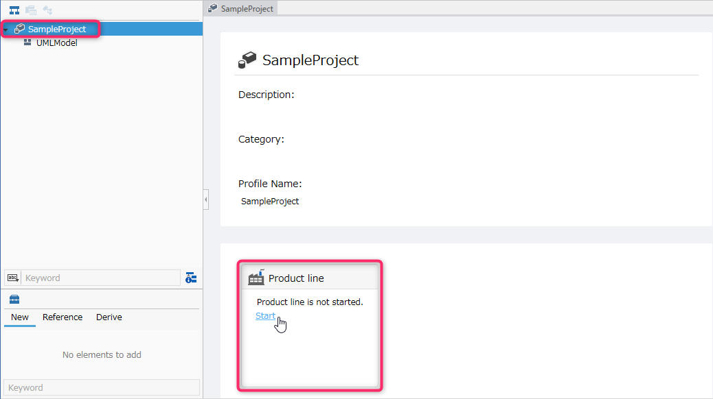 Start Product Line Development