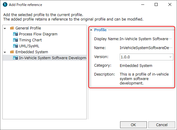 Displaying detailed profile information