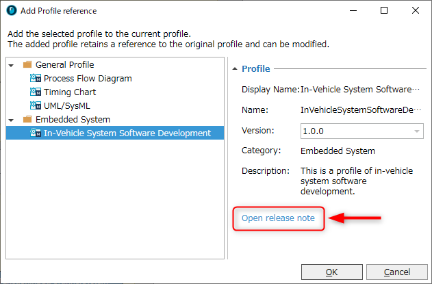 Release Notes: Profile Selection