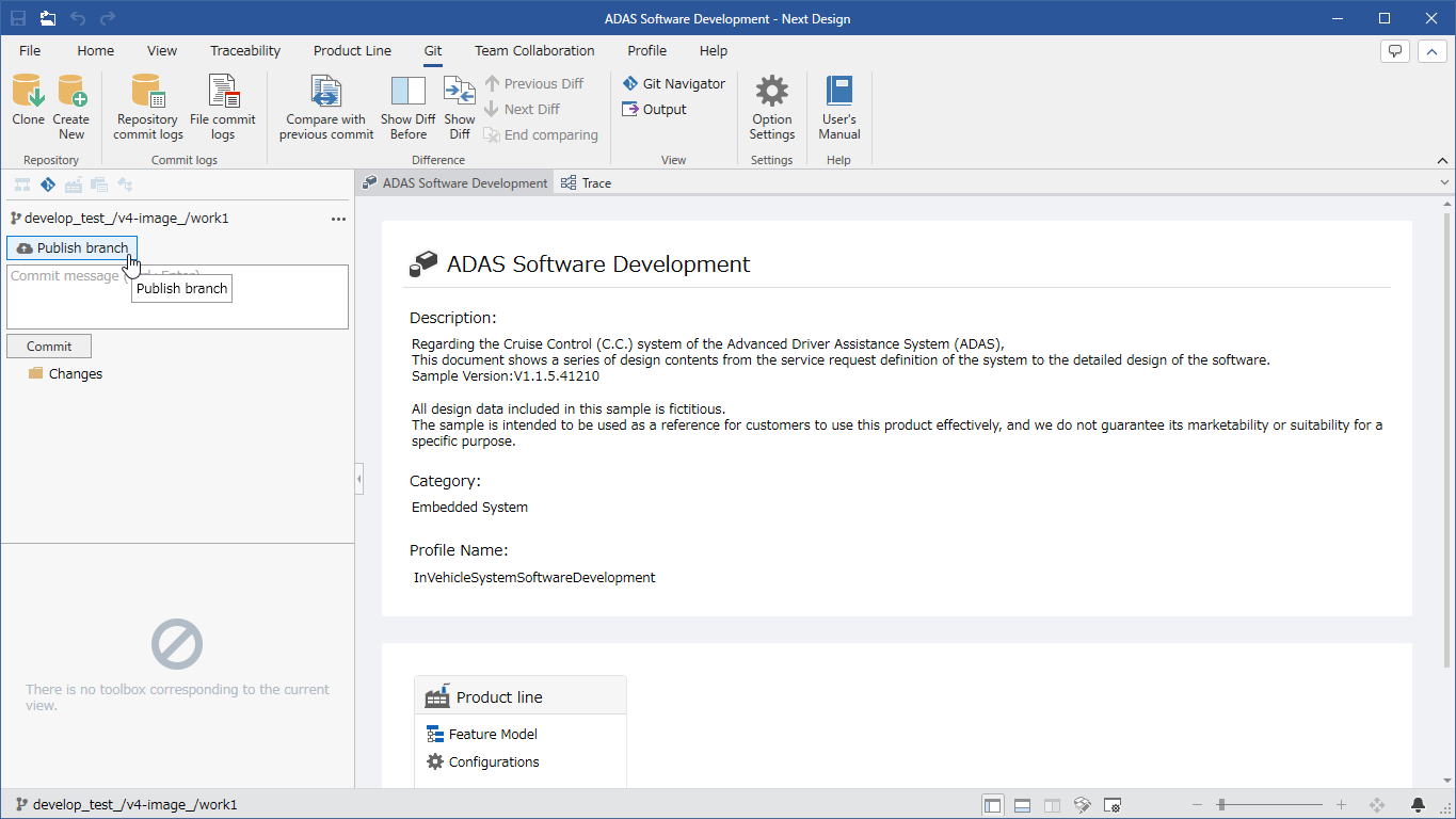 Publish a local branch to a remote repository