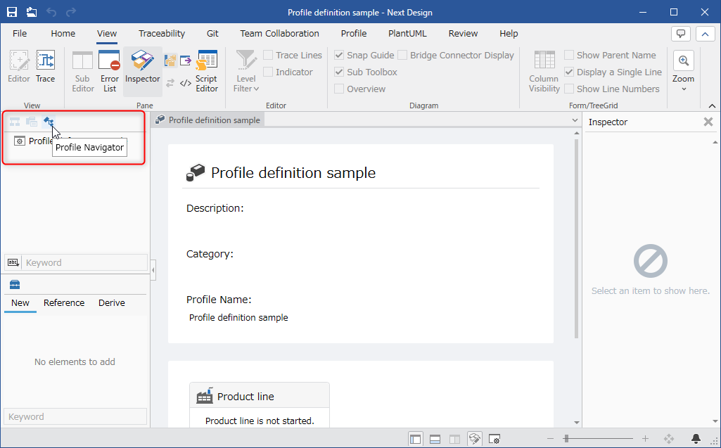 Screen configuration for metamodel definition