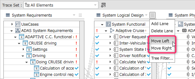 Change the order of the target models
